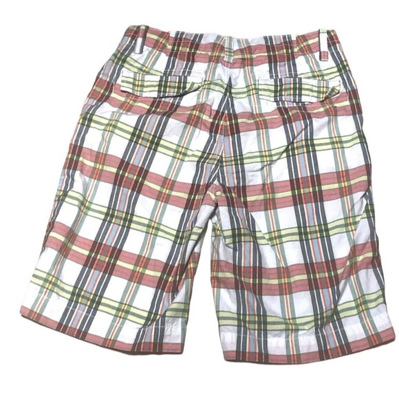 Nautica Jeans Co Shorts Mens 30 Waist Plaid Flat Front Pockets Bermuda Golf Vaca - Picture 2 of 7